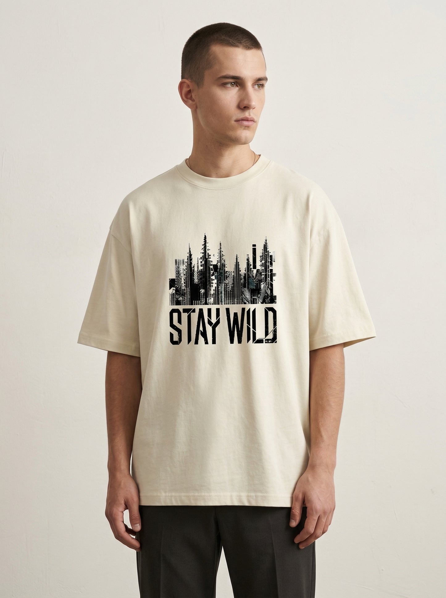 STAY WILD — OVERSIZED TEE