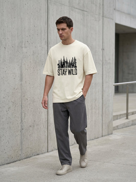 STAY WILD — OVERSIZED TEE