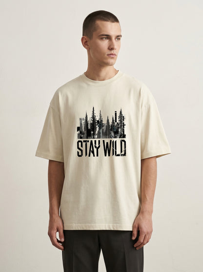 STAY WILD — OVERSIZED TEE