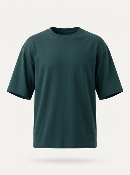 CORE TEE — PETROL BLUE