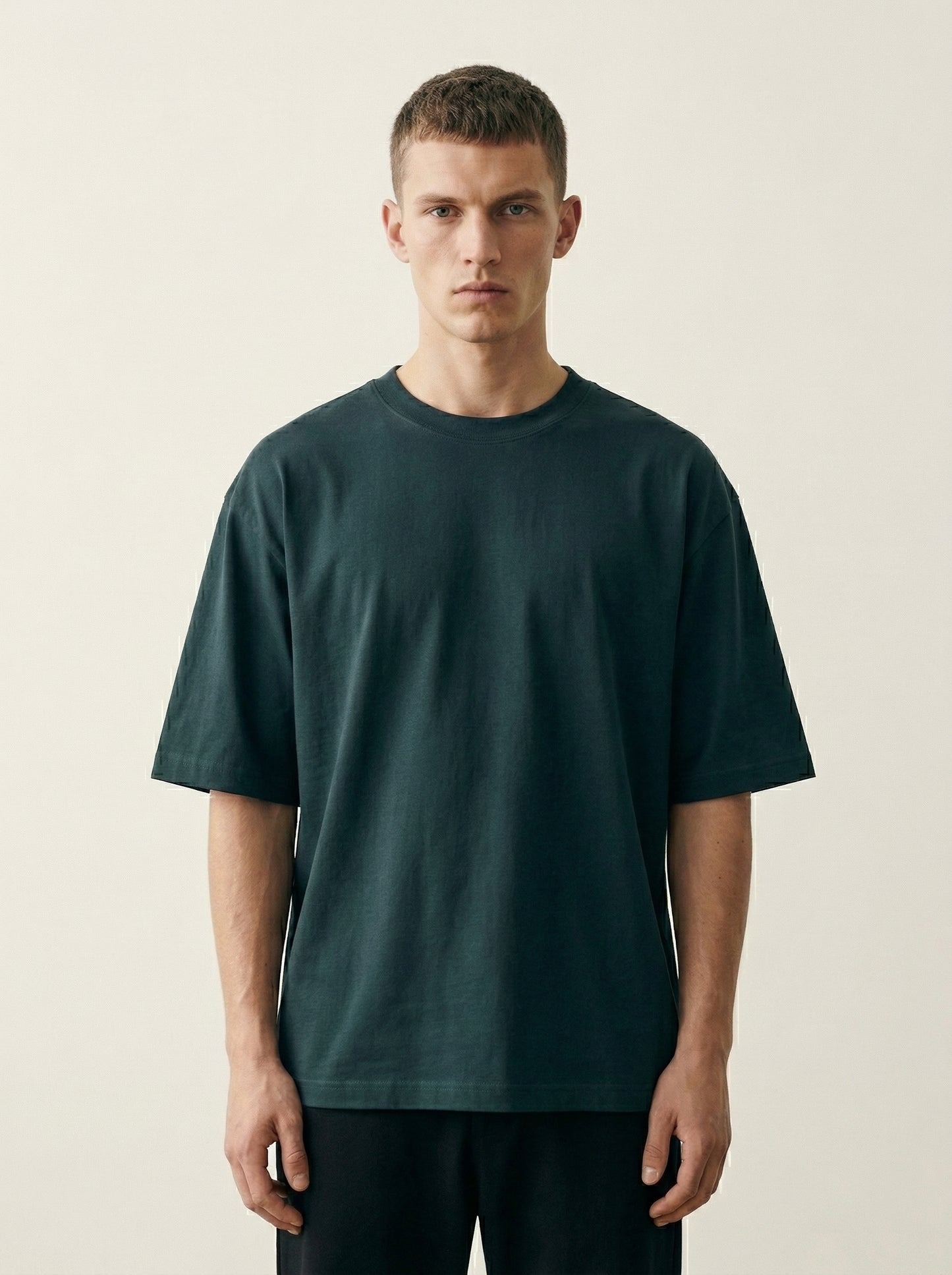 CORE TEE — PETROL BLUE